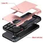 Kalebol 2 in 1 Shockproof Sliding Card Slot Phone Case, For iPhone 16, For iPhone 15 Pro Max - Image 9