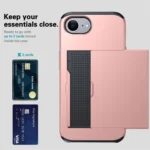 Kalebol 2 in 1 Shockproof Sliding Card Slot Phone Case, For iPhone 16e, For iPhone 16 Pro Max - Image 4