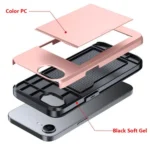 Kalebol 2 in 1 Shockproof Sliding Card Slot Phone Case, For iPhone 16e, For iPhone 16 Pro Max - Image 10