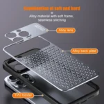 Kalebol Metal Cooling Breathable Hollow Phone Case, For iPhone 16 Pro Max, For iPhone 16 Pro, For iPhone 16 Plus, For iPhone 16, For iPhone 15 Pro Max, For iPhone 15 Pro, For iPhone 15 Plus... - Image 5