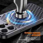 Kalebol Metal Cooling Breathable Hollow Phone Case, For iPhone 16 Pro Max, For iPhone 16 Pro, For iPhone 16 Plus, For iPhone 16, For iPhone 15 Pro Max, For iPhone 15 Pro, For iPhone 15 Plus... - Image 8