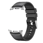 Metal Head Leather Skin Silicone Watch Band - Image 5