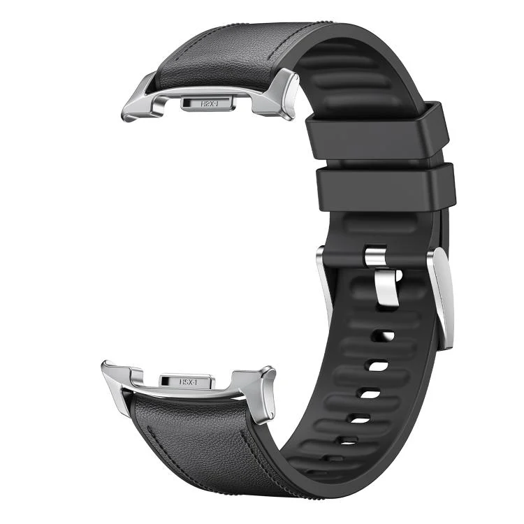 SYA003006001A_1.webp Metal Head Leather Skin Silicone Watch Band - Image 5