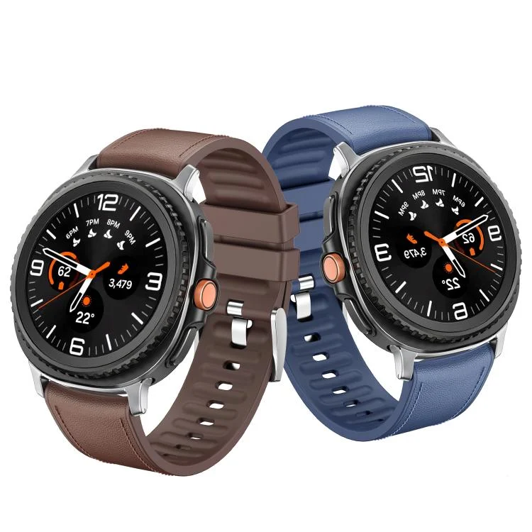 SYA0030060_B2.webp Metal Head Leather Skin Silicone Watch Band - Image 3