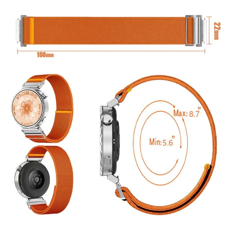 SYA0030100_B2.webp Adjustable Single Loop Elastic Nylon Watch Band - Image 3