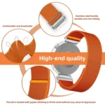 Adjustable Single Loop Elastic Nylon Watch Band - Image 4
