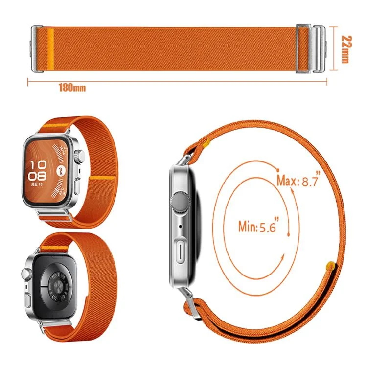 SYA0030101_B2.webp Adjustable Single Loop Elastic Nylon Watch Band - Image 3