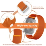Adjustable Single Loop Elastic Nylon Watch Band - Image 4