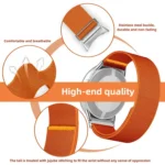 Adjustable Single Loop Elastic Nylon Watch Band - Image 4
