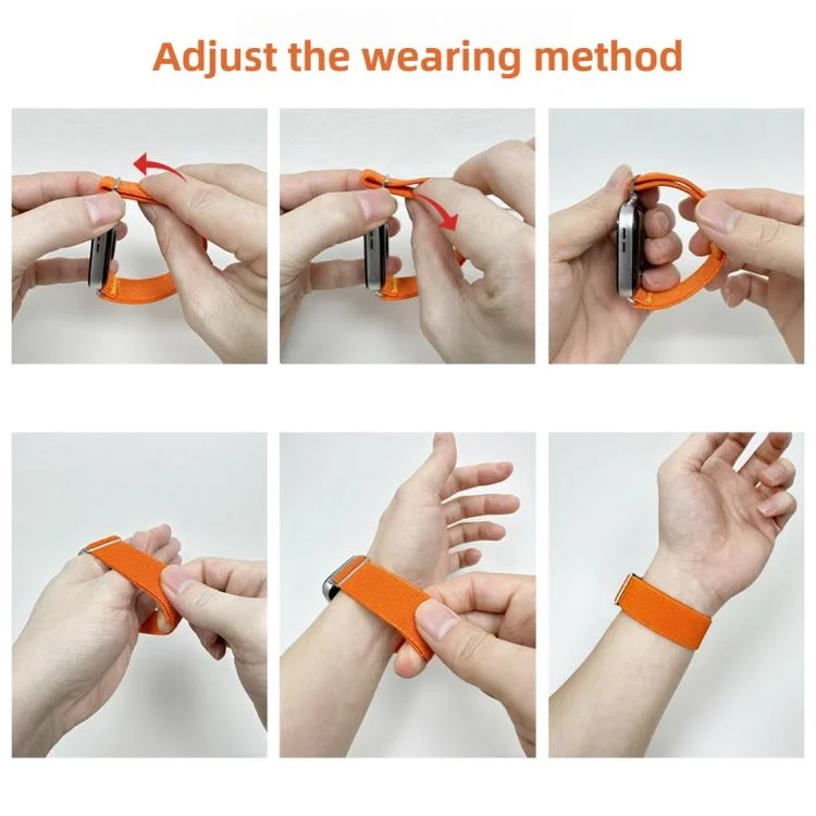 SYA0030105_B4.webp Adjustable Single Loop Elastic Nylon Watch Band - Image 5