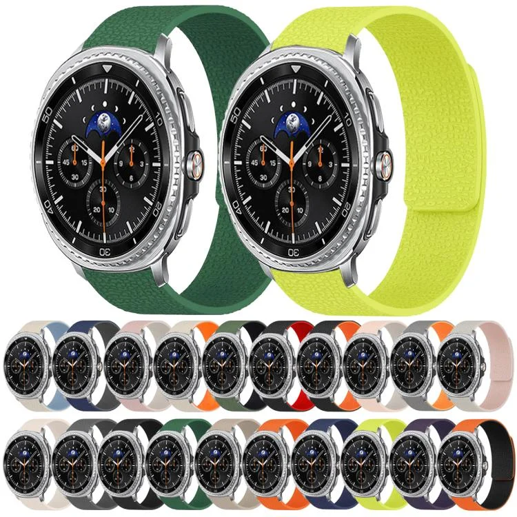 SYA0030115_B3.webp Lychee Texture Soft Magnetic Silicone Watch Band - Image 4