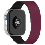 Lychee Texture Soft Magnetic Silicone Watch Band - Image 5