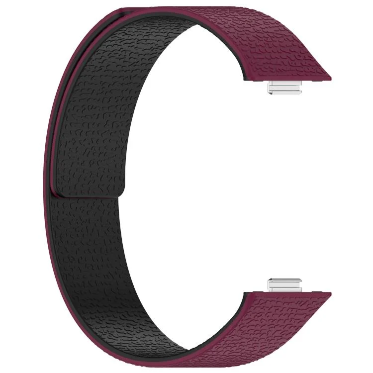 SYA003012001A_2.webp Lychee Texture Soft Magnetic Silicone Watch Band - Image 6