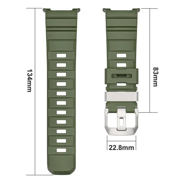 SYA0030162_B2.webp Silver Buckle Silicone Watch Band - Image 3