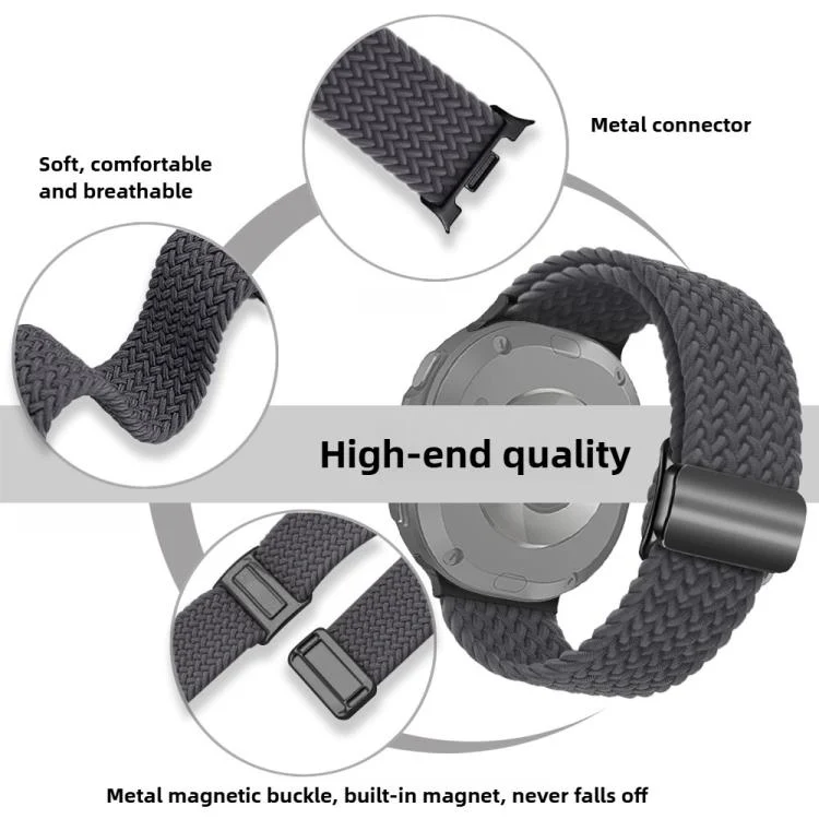 SYA0030166_B3.webp Magnetic Buckle Braided Nylon Watch Band - Image 4