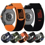 Two Sections Nylon Hook And Loop Fastener Watch Band - Image 2