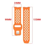 Mesh Silver Reverse Steel Buckle Silicone Watch Band - Image 5