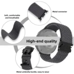 Parachute Buckle Braided Nylon Watch Band - Image 5