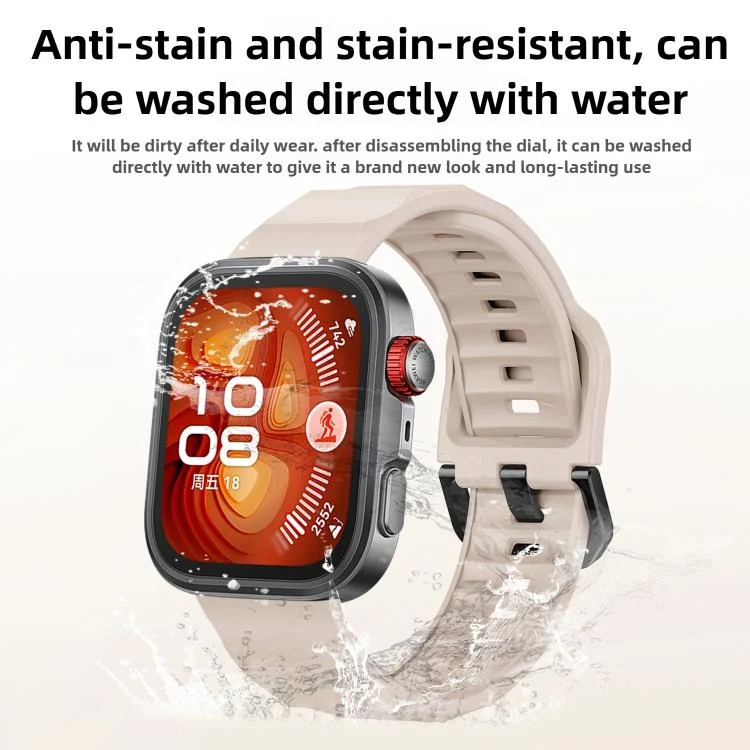 SYA0030220_B3.webp Wave Black Buckle Silicone Watch Band - Image 4