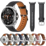 Lychee Texture Genuine Leather Watch Band - Image 2