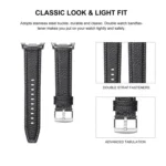 Lychee Texture Genuine Leather Watch Band - Image 4