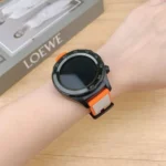 Vertical Stripe Texture Two Color Silicone Watch Band - Image 5