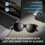 GL08 Smart Glasses, Support Touch Control / Built-in Call Microphone / Open Style Audio Experience - Image 2