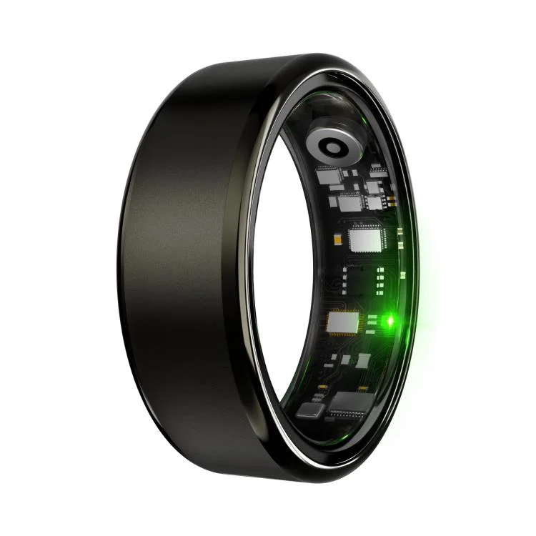 SYA003026901A.webp R100 SIZE 12 Smart Ring, Support Heart Rate / Blood Oxygen / Sleep Monitoring / Remote Photography - Image 1
