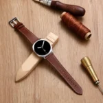 Double Sided Lychee Texture Leather Watch Band - Image 5
