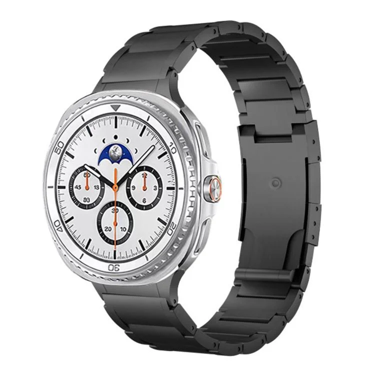 Integrated Three Beads Tortoise Buckle Metal Watch Band