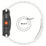 Integrated Three Beads Metal Titanium Watch Band - Image 4