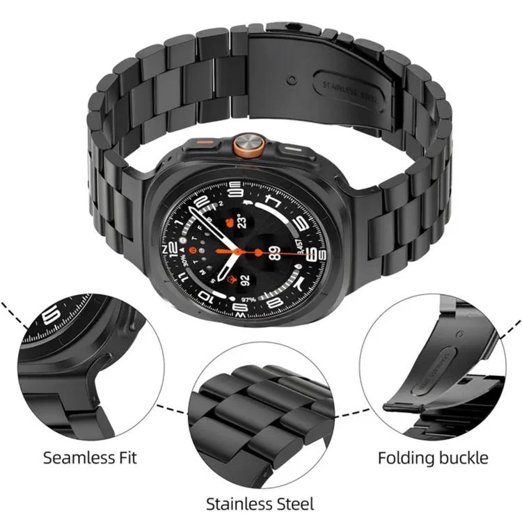 SYA0030311_B4.webp Integrated Three Beads Metal Titanium Watch Band - Image 5