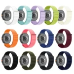 Same Color Wave Texture Braided Nylon Loop Watch Band - Image 3