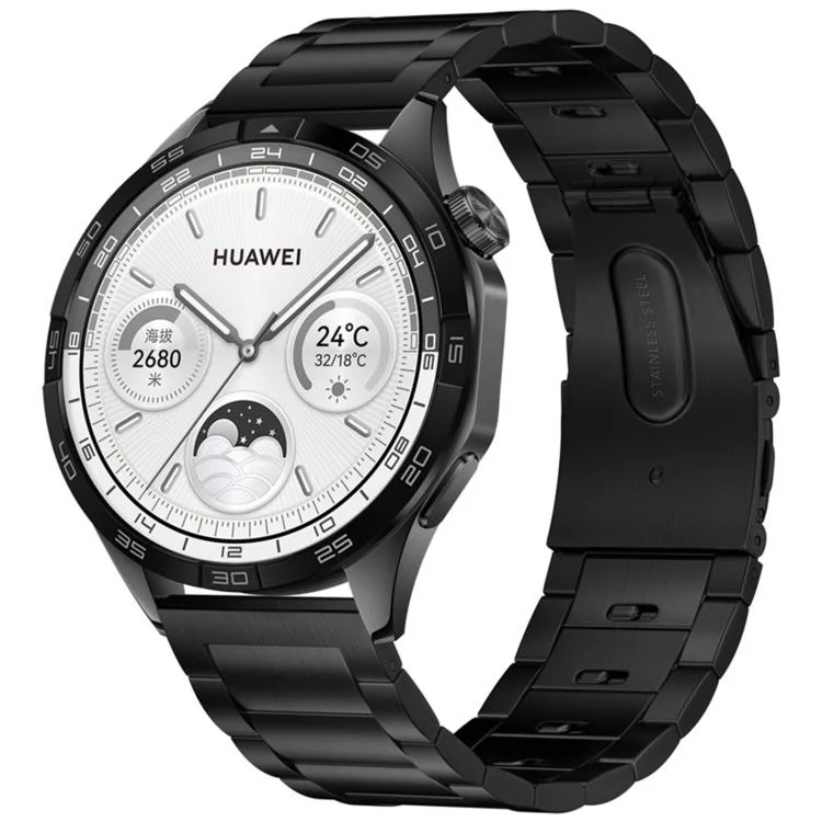 Hooked Buckle Quick Release Ear Switch Three Beads Stainless Steel Watch Band