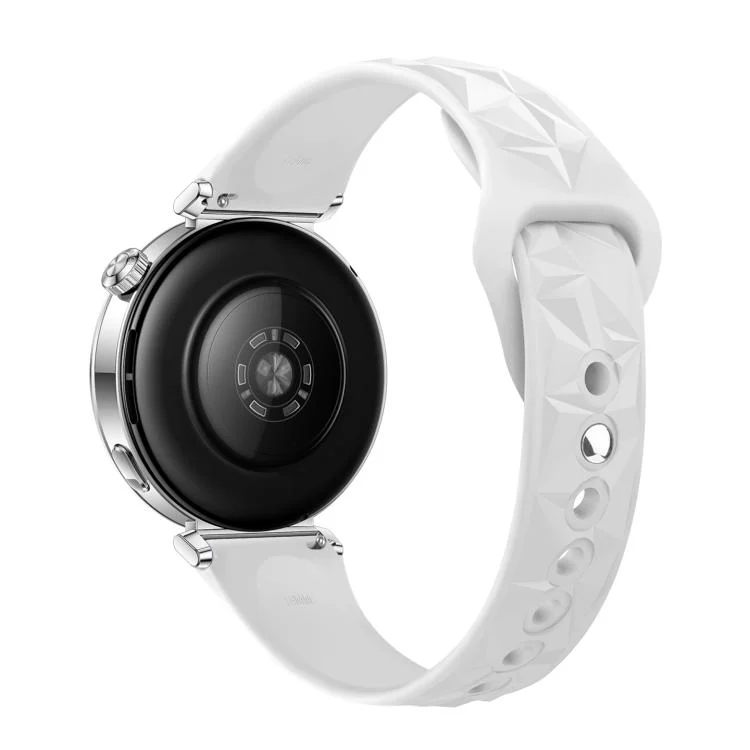 Slim Reverse Buckle Ice Crystal Silicone Watch Band