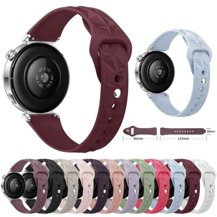 SYA0030346_B1.webp Slim Reverse Buckle Ice Crystal Silicone Watch Band - Image 2