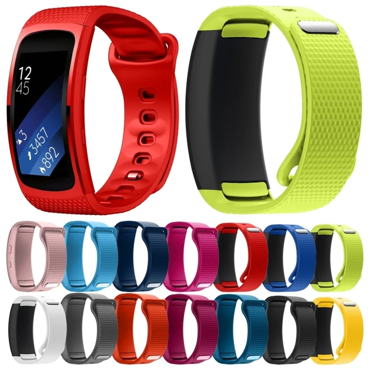 SYA00382602_B1.webp Silicone Wrist Strap Watch Band for Samsung Gear Fit2 SM-R360 - Image 2