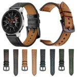 For Apply Samsung Galaxy Watch Active 20mm Leather Eyelet Sport Strap - Image 2