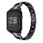 For Fitbit Versa / Fitbit Versa 2 / Fitbit Versa Lite Edition Universal X-shaped Metal Strap