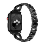 For Fitbit Versa / Fitbit Versa 2 / Fitbit Versa Lite Edition Universal X-shaped Metal Strap - Image 4