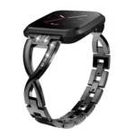 For Fitbit Versa / Fitbit Versa 2 / Fitbit Versa Lite Edition Universal X-shaped Metal Strap - Image 5