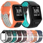 For TomTom Spark Runner 2 / 3 Strap Universal Model Two Color Silicone Replacement Wristband - Image 2