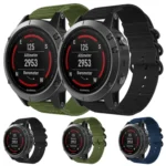 For Jiamin Fenix5, 22MM Three-ring Nylon Watchband - Image 2