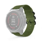 For Garmin Fenix 5S 20mm Three-ring Nylon Watchband