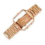 Suitable For Fitbit Blaze Smart Sports Watch Stainless Steel Metal Strap Metal Frame Butterfly Buckle Three Beads Strap - Image 4