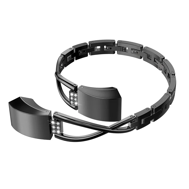SYA00720101A_3.webp For Fitbit Alta smart watch X-shaped metal strap - Image 4