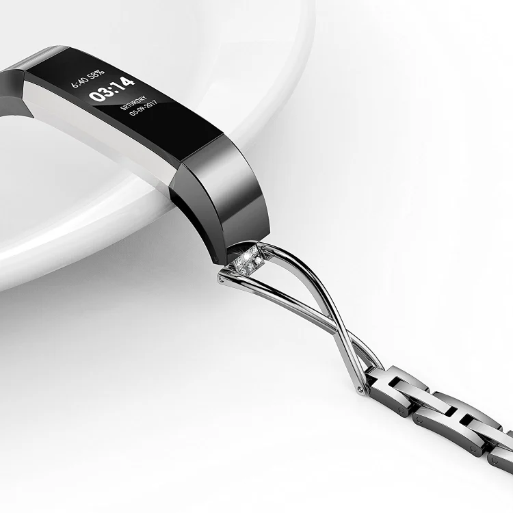 SYA00720101A_5.webp For Fitbit Alta smart watch X-shaped metal strap - Image 6