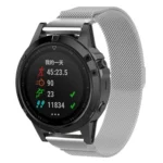 For Garmin Fenix 5 Milan Metal Stainless Steel Metal Watchband (Silver)