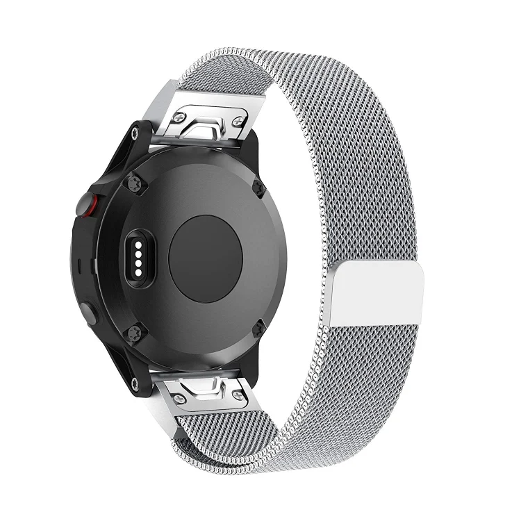 SYA00731801_1.webp For Garmin Fenix 5 Milan Metal Stainless Steel Metal Watchband (Silver) - Image 2