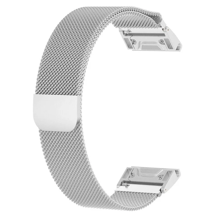 SYA00731801_3.webp For Garmin Fenix 5 Milan Metal Stainless Steel Metal Watchband (Silver) - Image 4